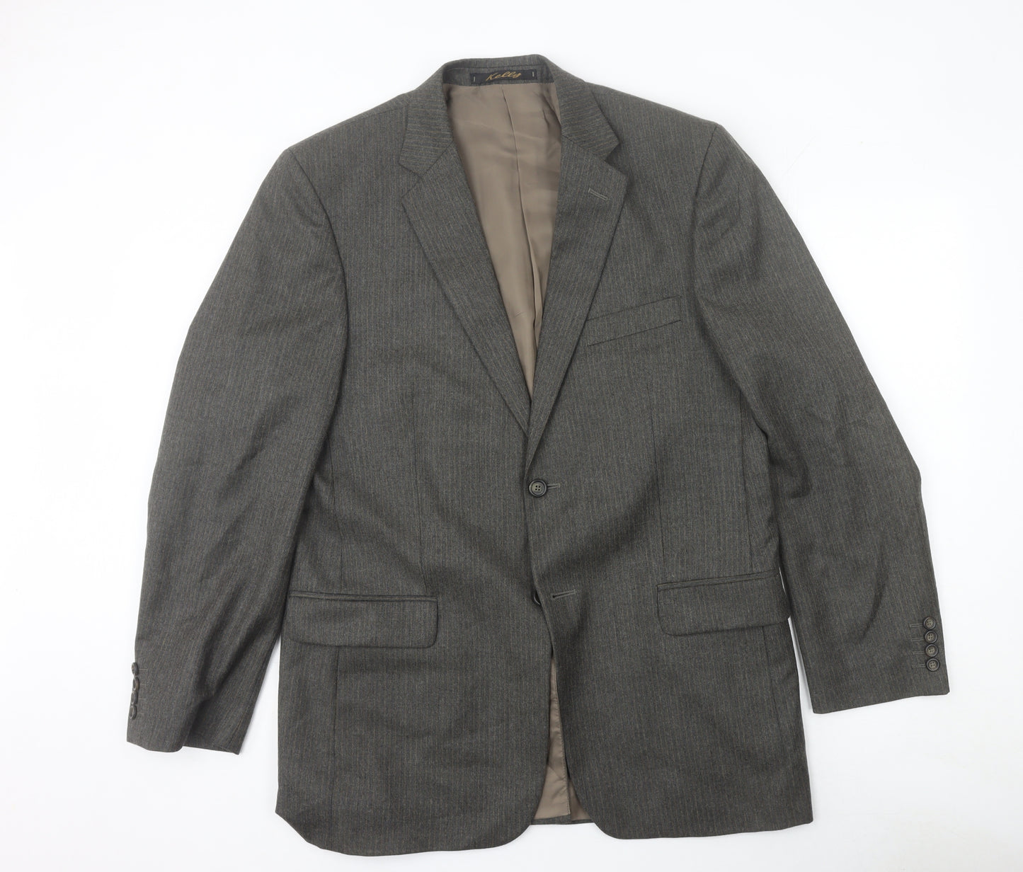Kelly Designer Range Men's Grey Wool 40L Blazer Jacket