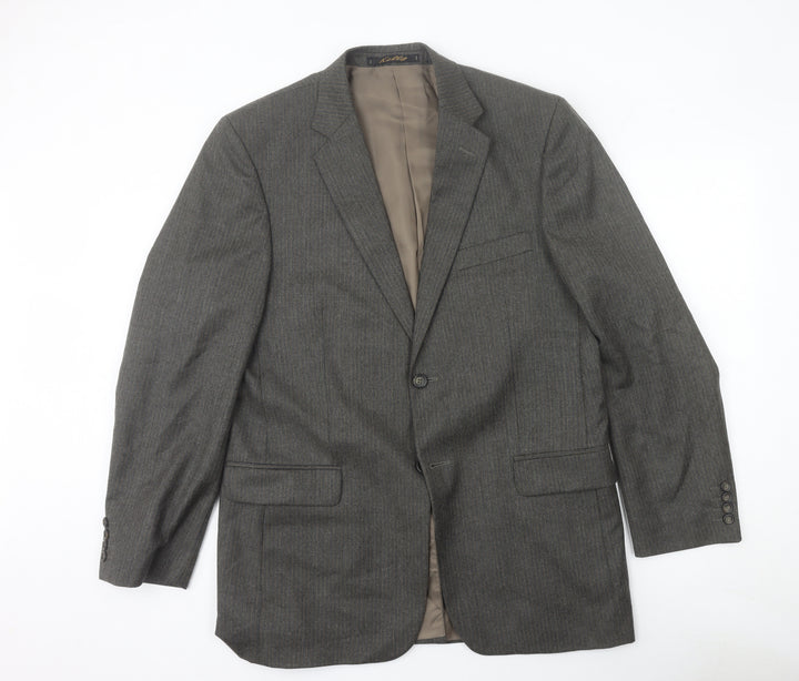 Kelly Designer Range Men's Grey Wool 40L Blazer Jacket