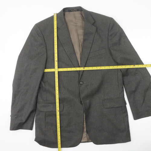 Kelly Designer Range Men's Grey Wool 40L Blazer Jacket