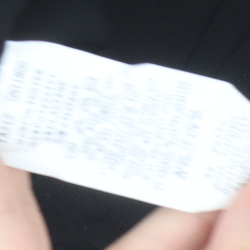 AX Paris Women Black Size 14 Bodysuit Spaghetti Strap Stretch One-Piece