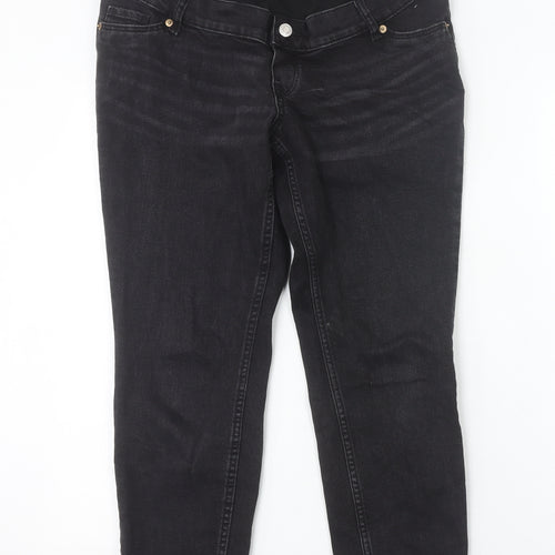 H&M Women’s Black Maternity Skinny Jeans Size S Slim Fit Stretch Denim