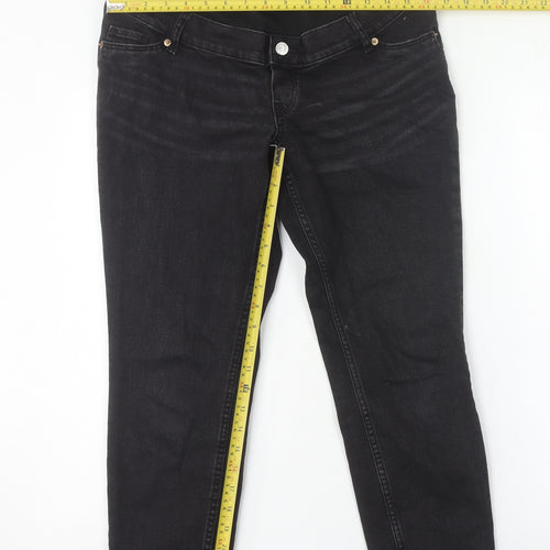 H&M Women’s Black Maternity Skinny Jeans Size S Slim Fit Stretch Denim