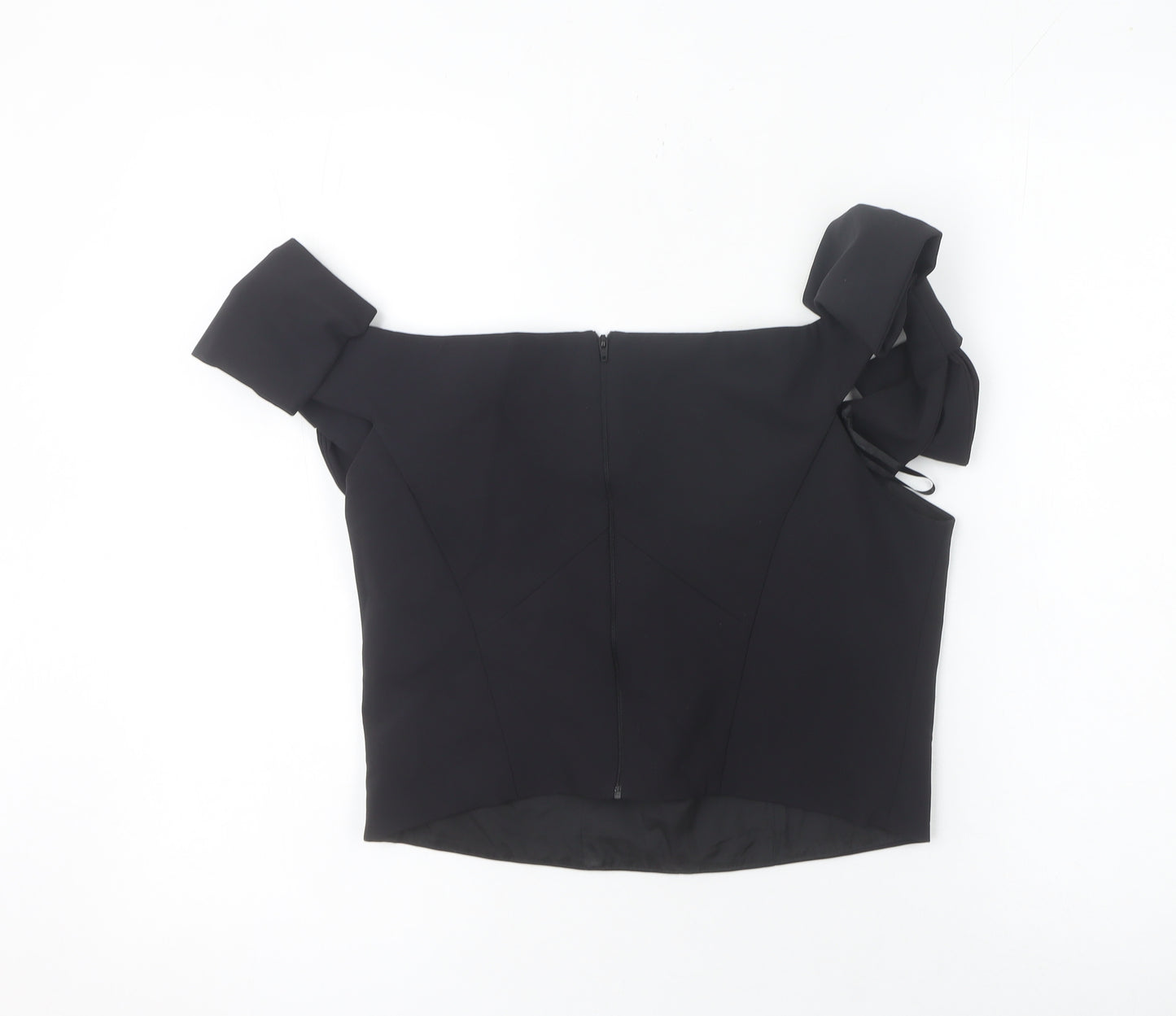 Coast Womens Black Off Shoulder Bow Evening Blouse UK 14