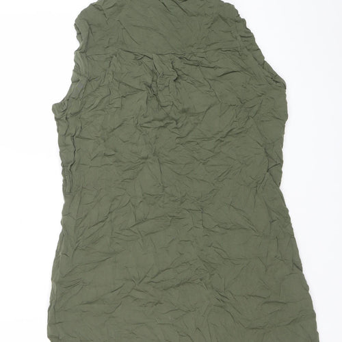Cotton On Women’s Green Short Sleeve Shirt Dress Size S