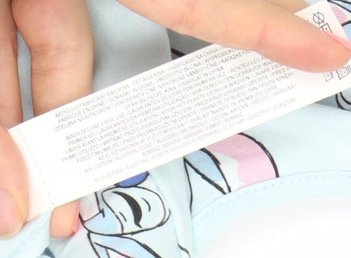 Disney Girls Blue Stitch Tank Top 9-10 Years Sleeveless Cotton Camisole