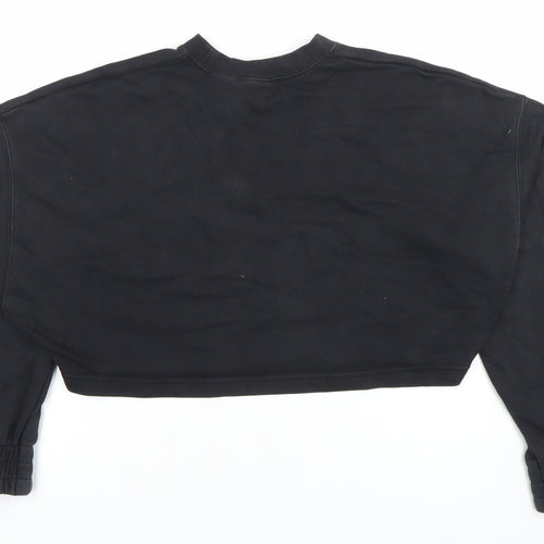 Nike Air Women's Black Cropped Pullover Sweatshirt M