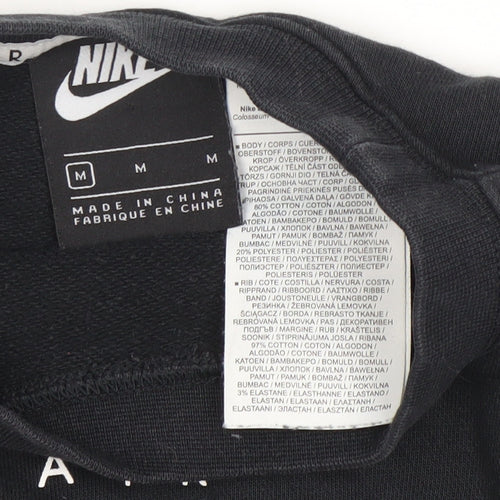 Nike Air Women's Black Cropped Pullover Sweatshirt M