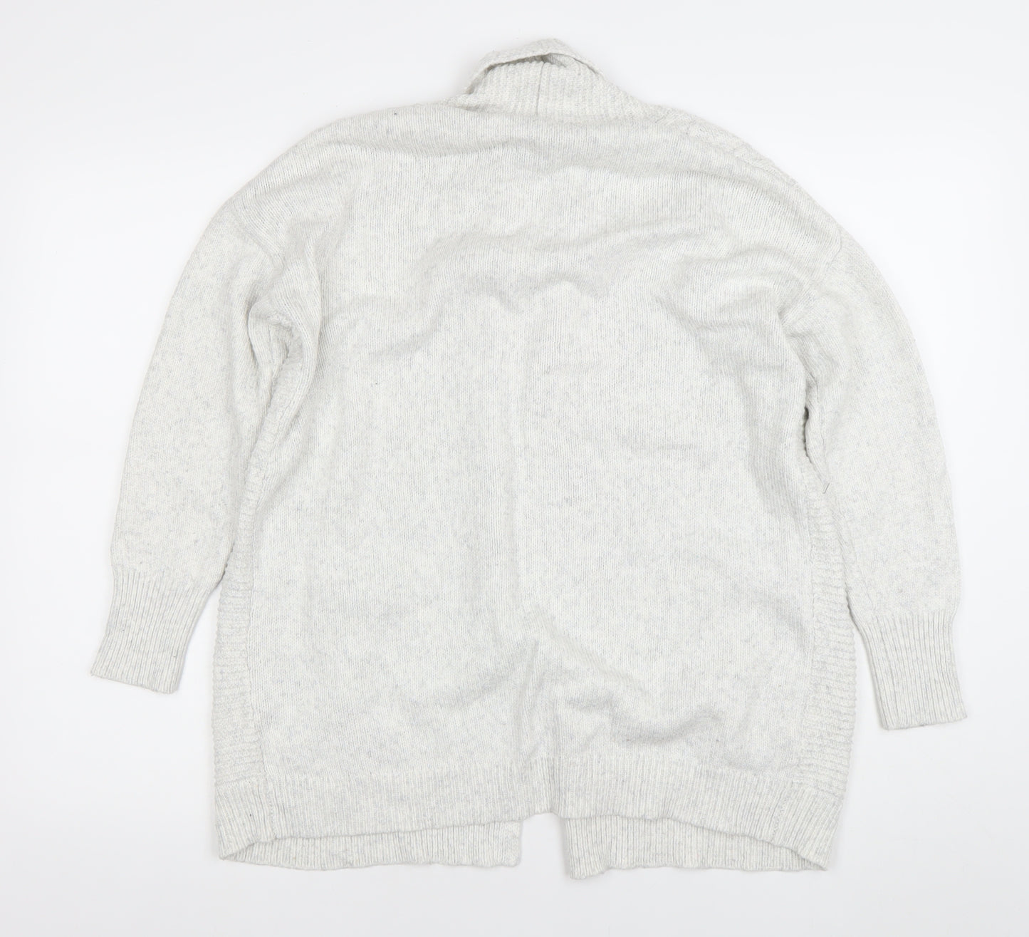 Tahari Women Ivory Knit Long Sleeve Open Cardigan Size S