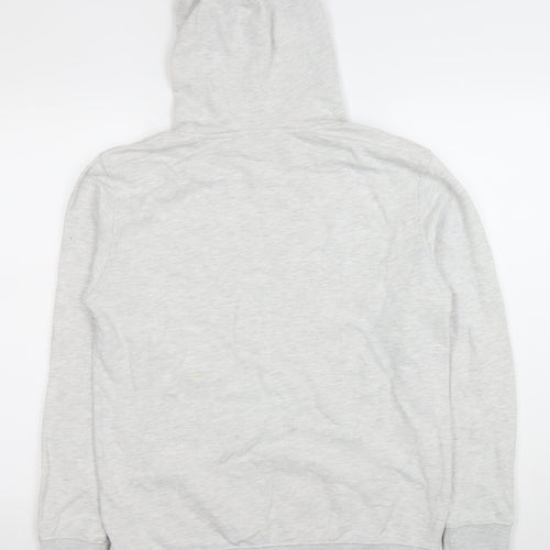 Vans Men's Grey Pullover Hoodie Size S Logo Fleece Skateboarding