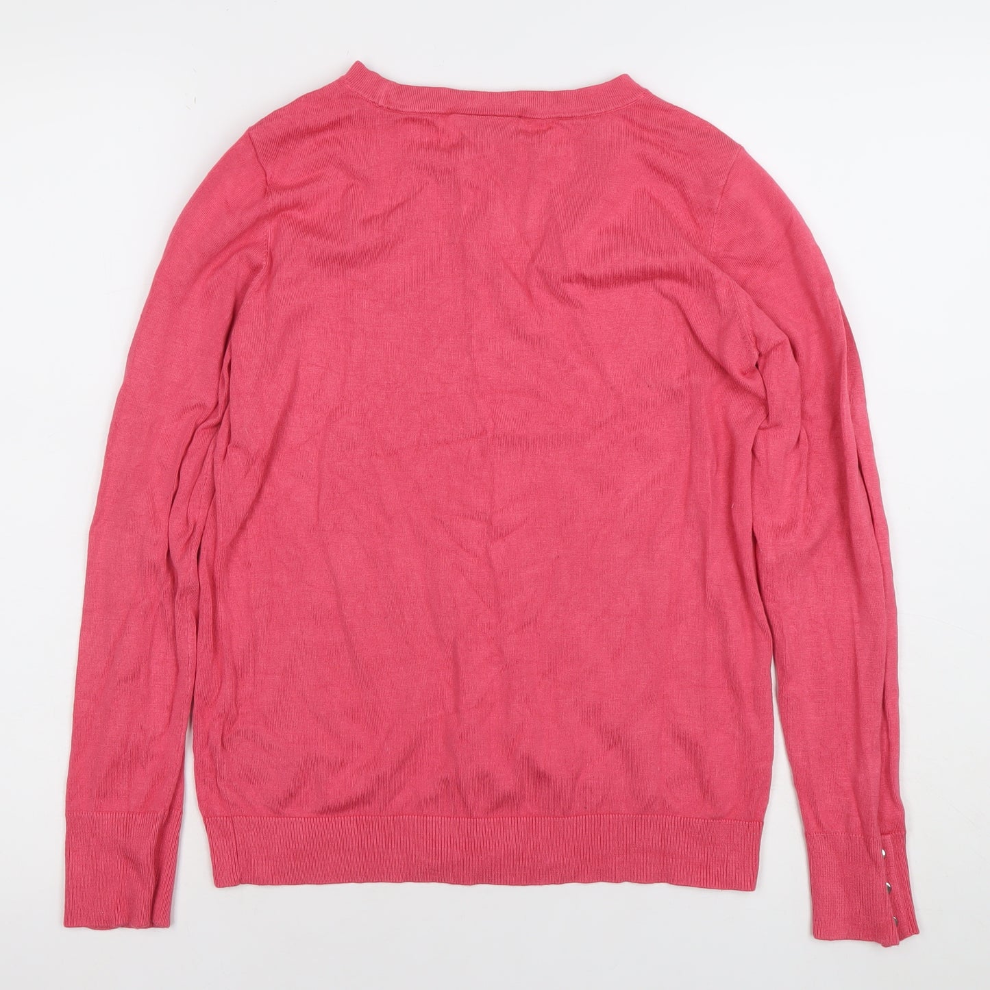 Wallis Women’s Pink Crew Neck Long Sleeve Jumper Size 10