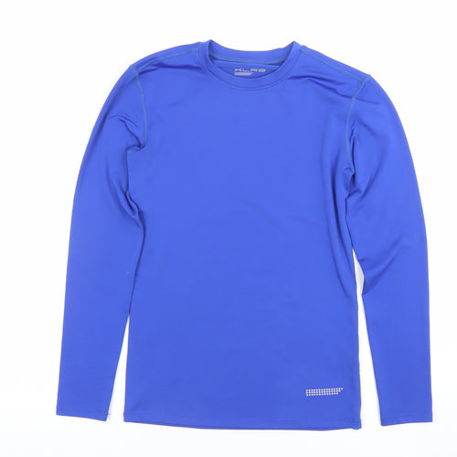 XLR8 Boys Blue Long Sleeve Athletic T-Shirt 10-11 Years Lightweight Sports Top