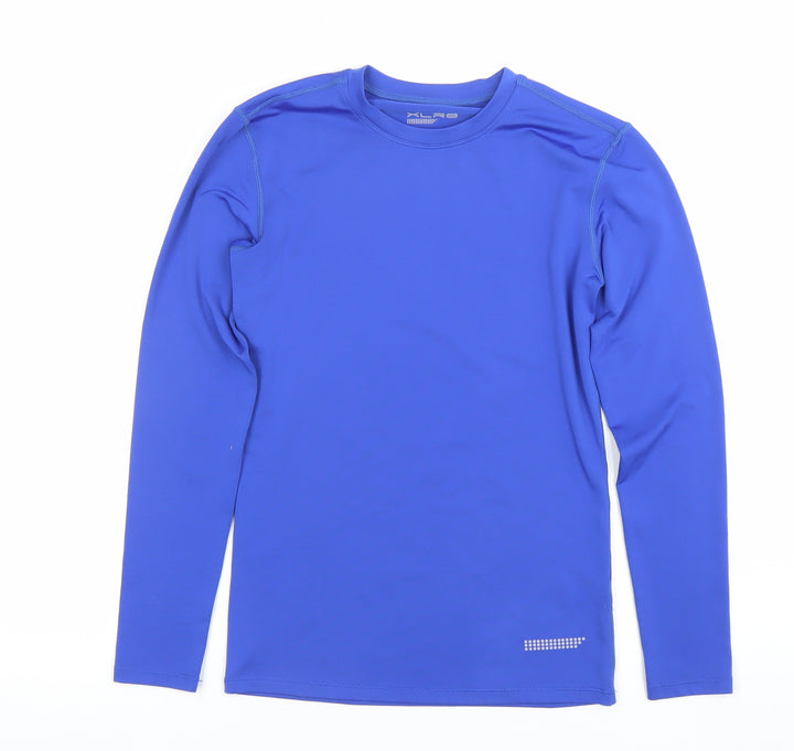 XLR8 Boys Blue Long Sleeve Athletic T-Shirt 10-11 Years Lightweight Sports Top