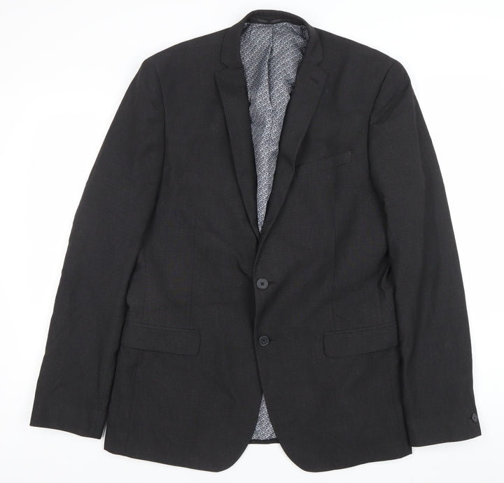 Red Herring Men's Grey 42L Long Fit Blazer Jacket