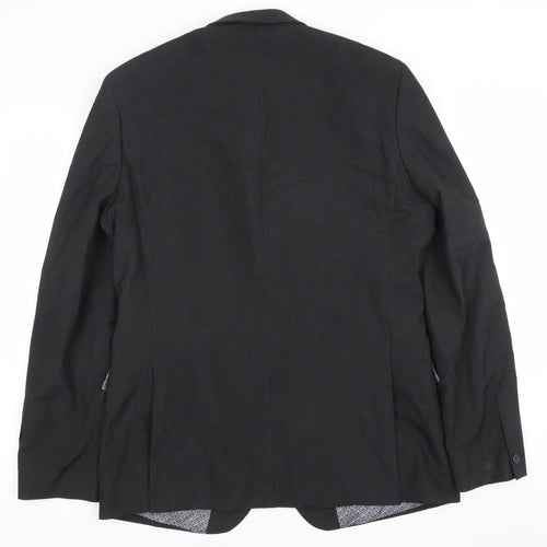 Red Herring Men's Grey 42L Long Fit Blazer Jacket