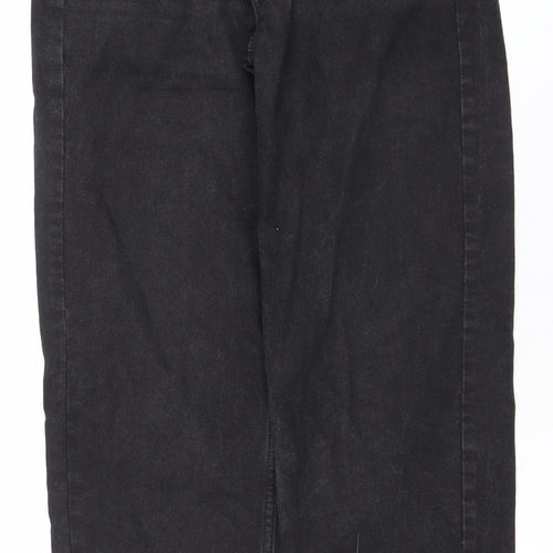&Denim Womens Black 90s Straight High Waist Jeans Size 8