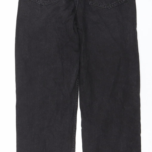 &Denim Womens Black 90s Straight High Waist Jeans Size 8