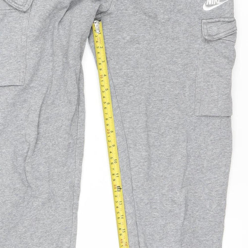 Nike Boys Grey XL Tapered Sweatpants Fleece Joggers 155/170cm