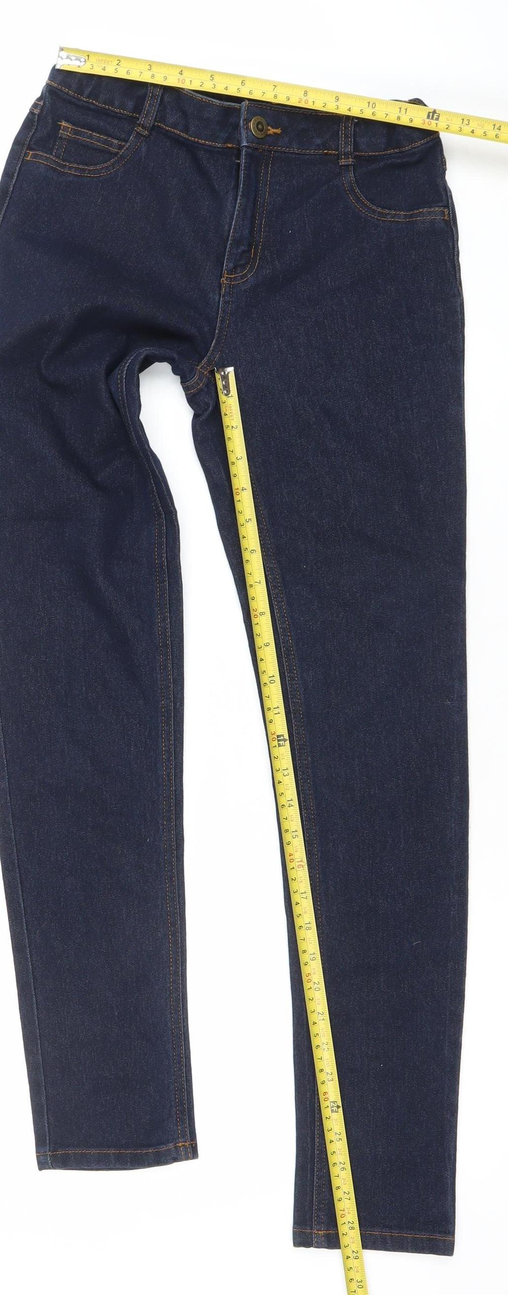 Essentials Girls Blue Jegging Jeans Age 14 Years Stretch Denim