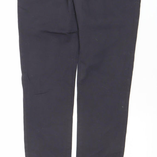 Men’s Black Skinny Fit Cotton Stretch Trousers W33 L34