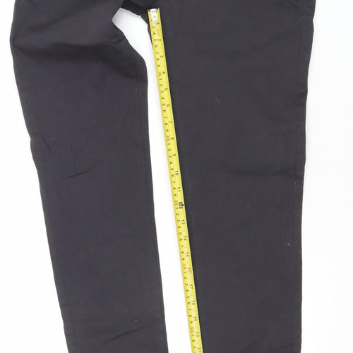 Men’s Black Skinny Fit Cotton Stretch Trousers W33 L34