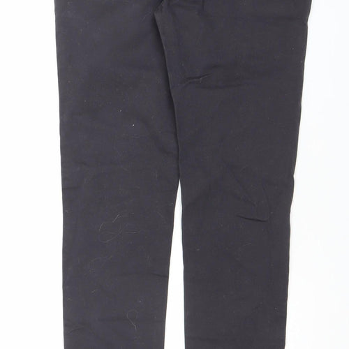 Men’s Black Skinny Fit Cotton Stretch Trousers W33 L34