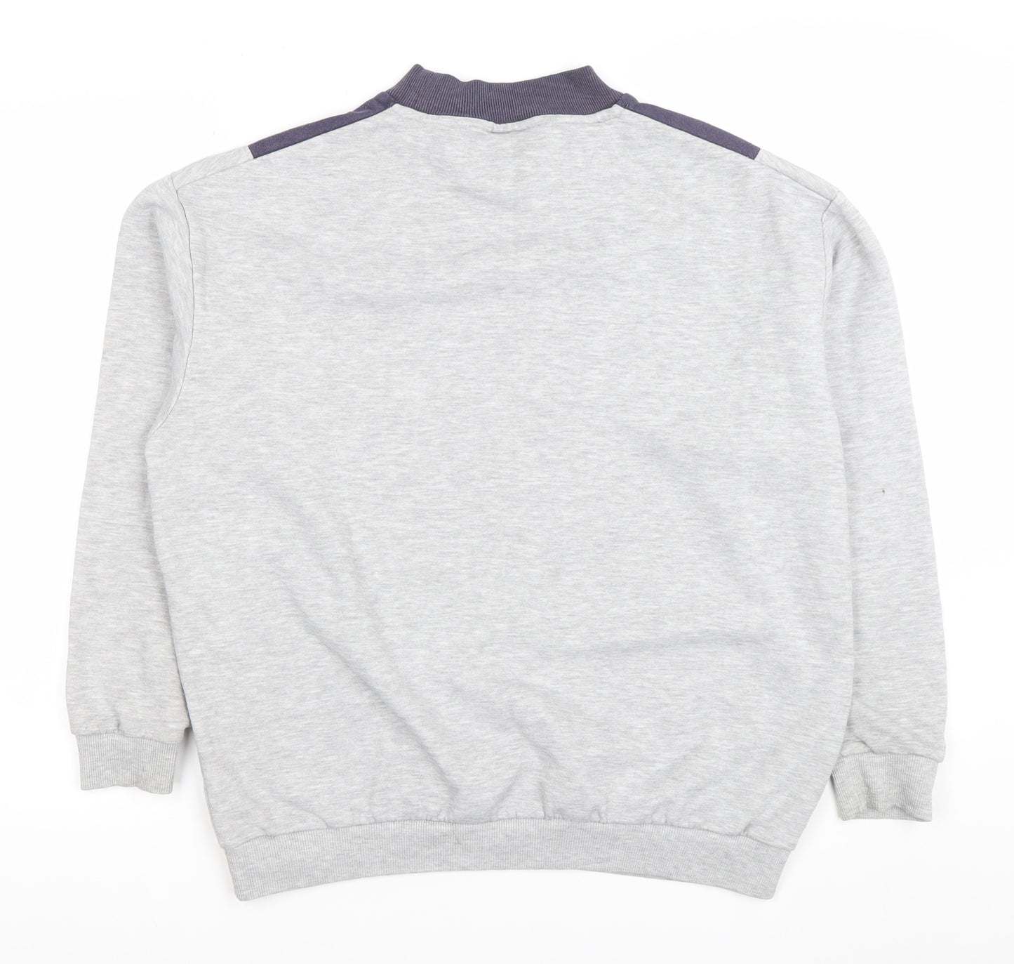 Lonsdale London Womens Grey & Navy Pullover Sweatshirt Size 16