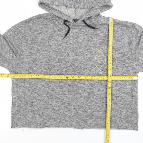 Harry Potter Women's Grey Hooded Pullover Hoodie Size L Hogwarts Platform 9¾
