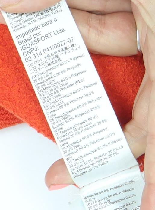 Decathlon Men Orange Long Sleeve 1/4 Zip Athletic Top M