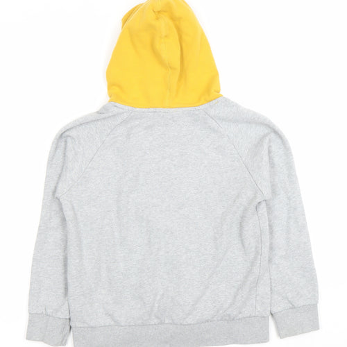 Wolves Boys Grey & Yellow Pullover Hoodie Size 9-10 Years Hooded Sweatshirt