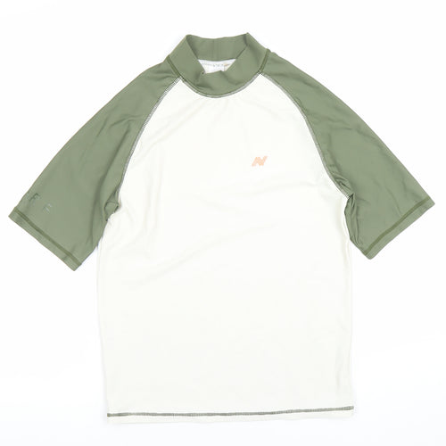 Next Boys Green Short Sleeve Rash Guard T-Shirt 16 Years Quick Dry UV Top