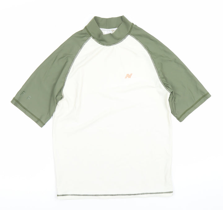 Next Boys Green Short Sleeve Rash Guard T-Shirt 16 Years Quick Dry UV Top