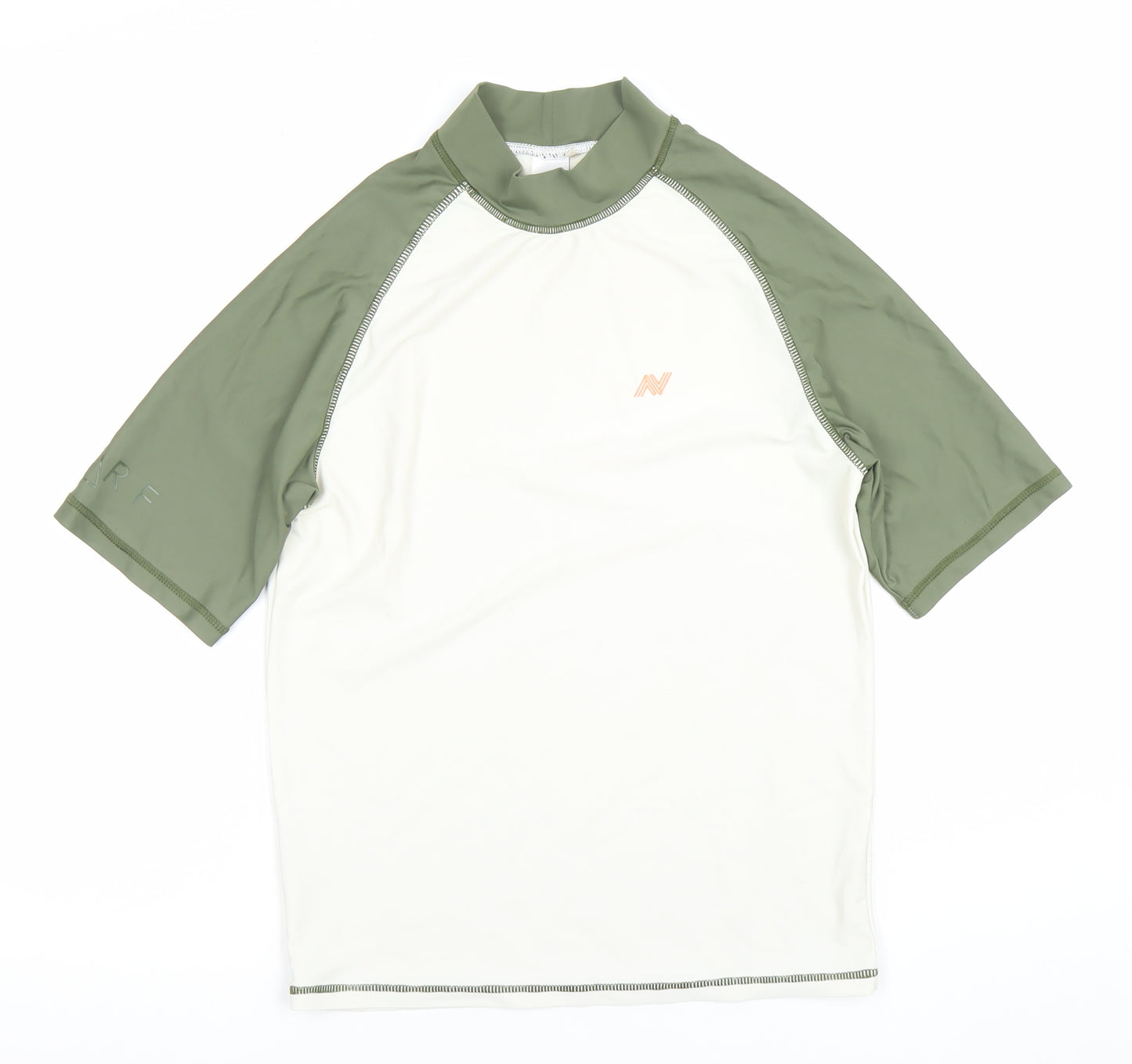 Next Boys Green Short Sleeve Rash Guard T-Shirt 16 Years Quick Dry UV Top