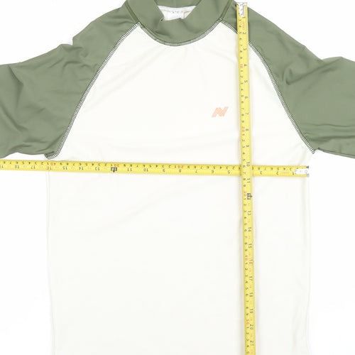 Next Boys Green Short Sleeve Rash Guard T-Shirt 16 Years Quick Dry UV Top