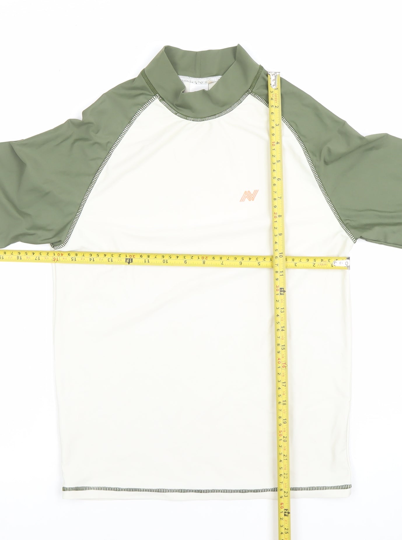 Next Boys Green Short Sleeve Rash Guard T-Shirt 16 Years Quick Dry UV Top