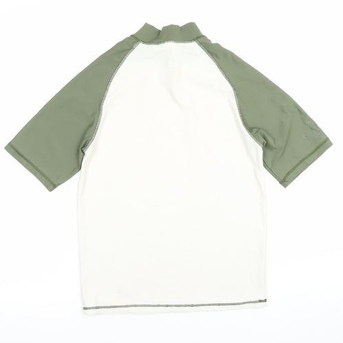 Next Boys Green Short Sleeve Rash Guard T-Shirt 16 Years Quick Dry UV Top