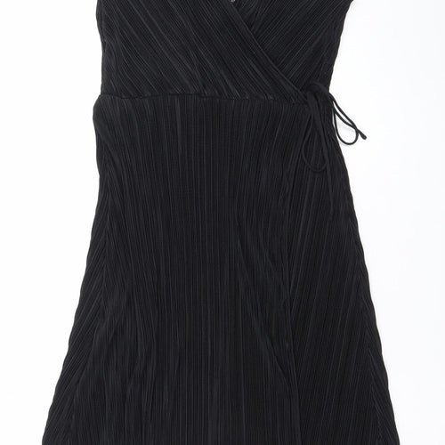H&M Women’s Black Midi Pleated Slip Dress Size 12