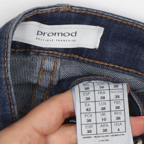 Promod Women's Blue Straight Fit Denim Jeans Size 10