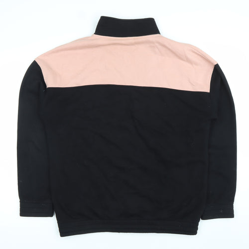 Hi-Tec Women's Black & Beige 1/4 Zip Pullover Sweatshirt Size S