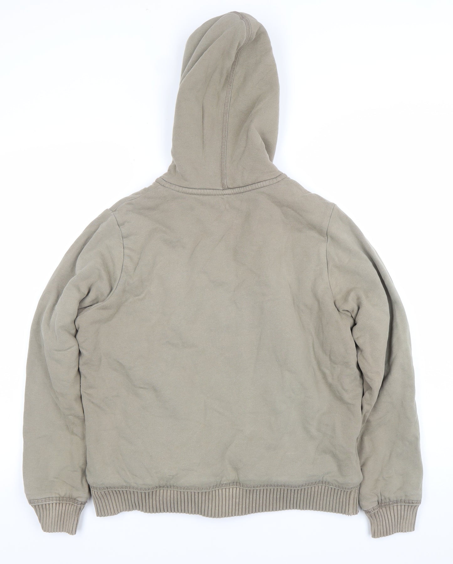 Marks and Spencer Womens Beige Full Zip Hooded Sweatshirt UK 18
