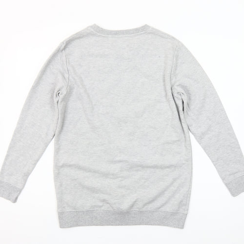 Stranger Things Hawkins Tigers Grey Sweatshirt Girls 11-12 Years Pullover