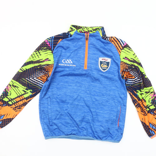 Masita Boys Blue 3-4 Years 1/4 Zip Pullover Sports Sweatshirt