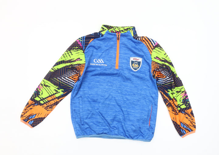 Masita Boys Blue 3-4 Years 1/4 Zip Pullover Sports Sweatshirt