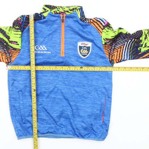 Masita Boys Blue 3-4 Years 1/4 Zip Pullover Sports Sweatshirt