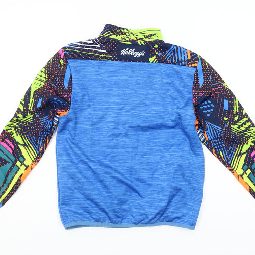 Masita Boys Blue 3-4 Years 1/4 Zip Pullover Sports Sweatshirt