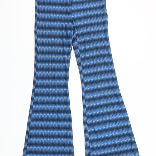 ASOS DESIGN Women’s Blue Geometric Flared Leggings Size 10