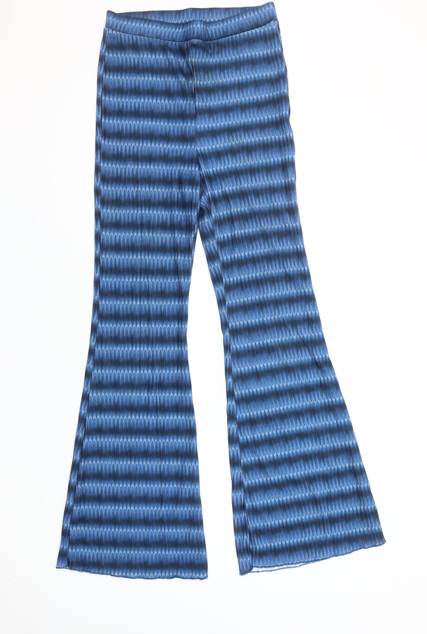 ASOS DESIGN Women’s Blue Geometric Flared Leggings Size 10