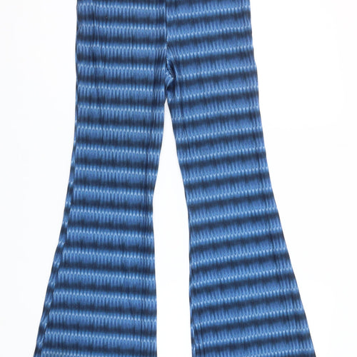 ASOS DESIGN Women’s Blue Geometric Flared Leggings Size 10