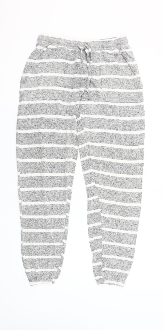 Marks and Spencer Women’s Grey Striped Lounge Pants Size 6