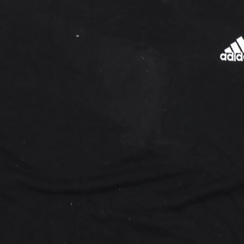 Adidas Women's Black Crew Neck Pullover Sweatshirt Size S 8-10