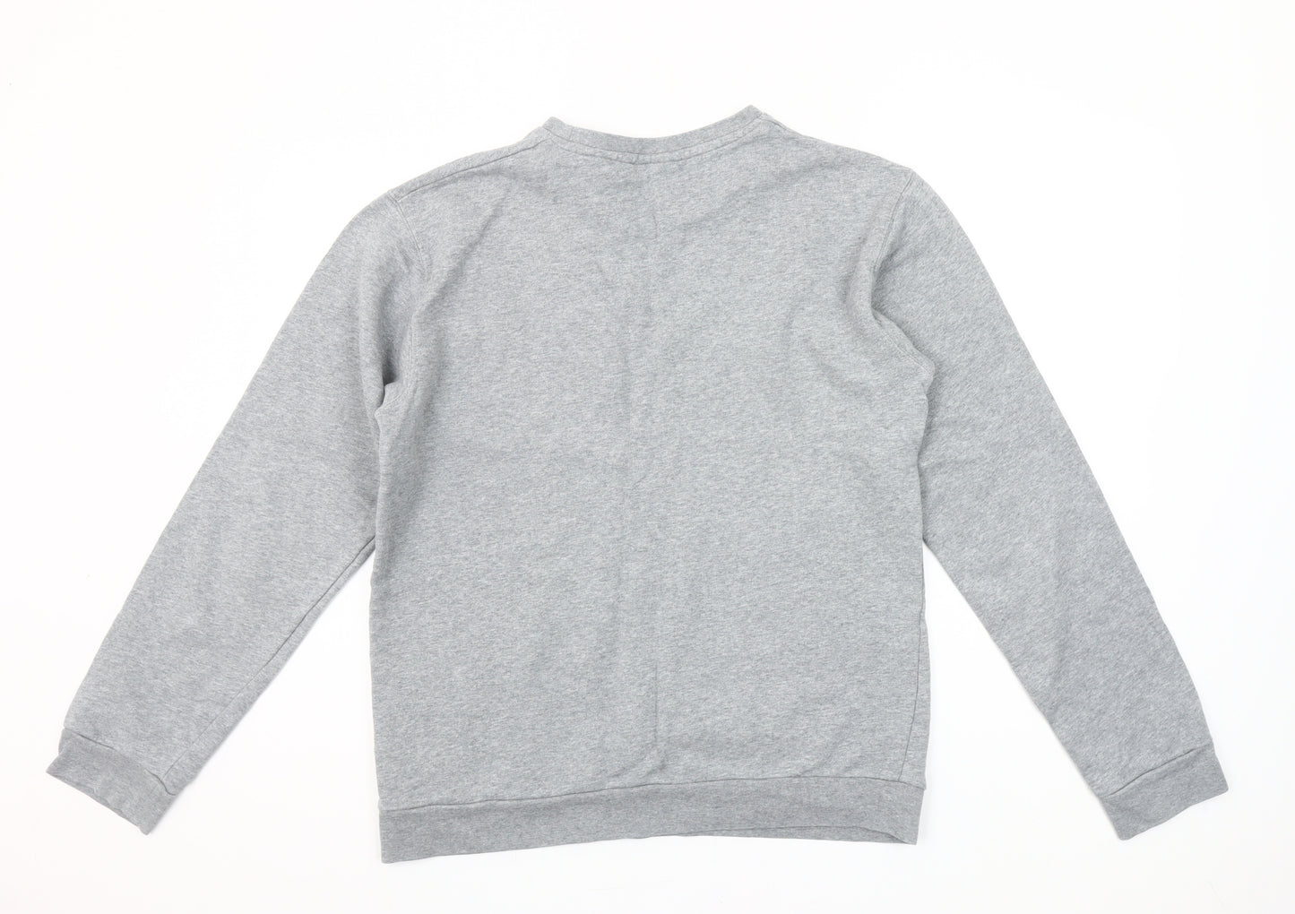 WESC Women's Grey Cotton Pullover Sweatshirt Size M Aztec Pocket